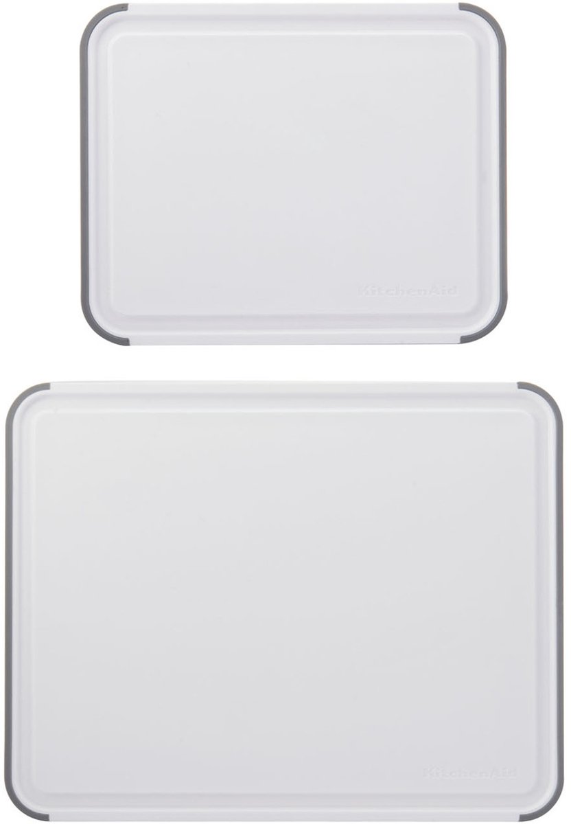 KitchenAid Classic 2-delige kunststof snijplankenset 20x25 cm & 35x28 cm antislip