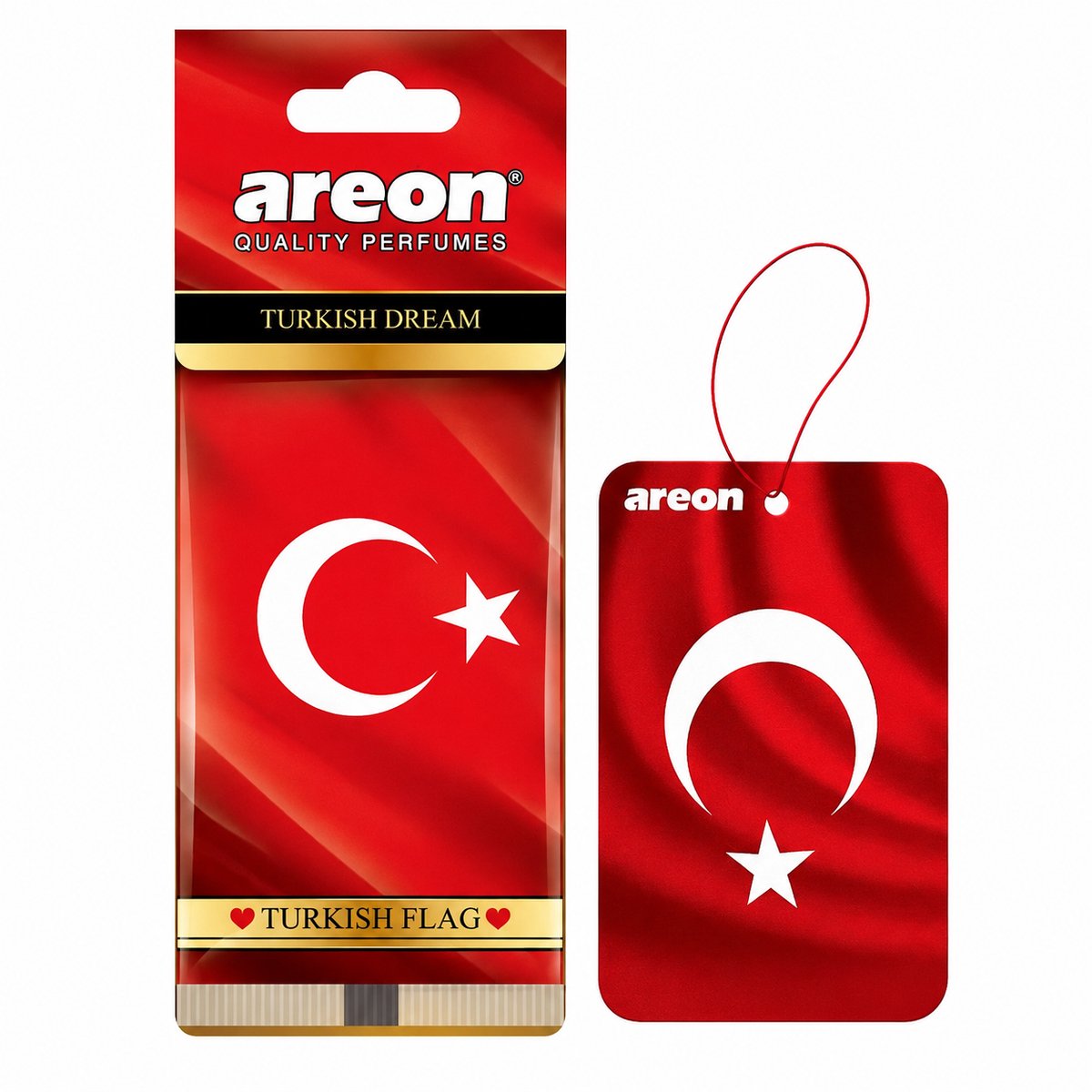 Areon Turkish flag Vanilla Black geur ganger
