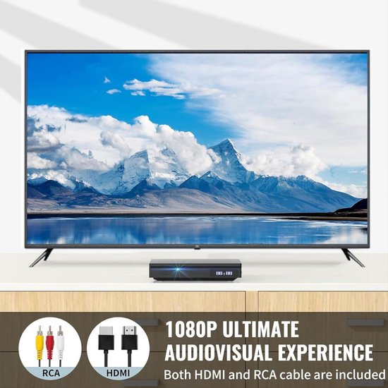 DVD Speler met HDMI - Blu Ray Spelers - Externe DVVD Speler - Zwart - Home — afbeelding 2