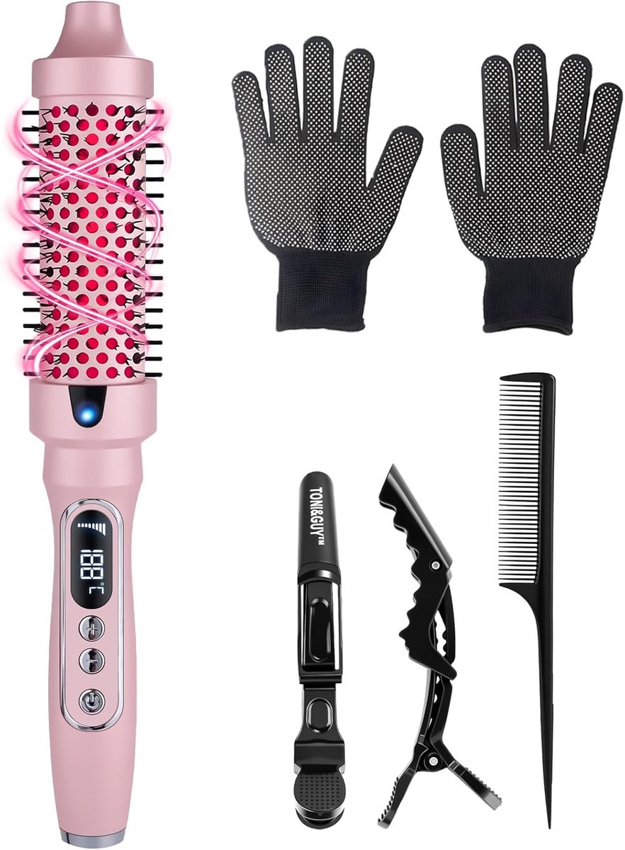 Warmteborstel 3-in-1 - Fohnborstel - Krulborstel - Krultang - Stijlborstel - Haarvormer