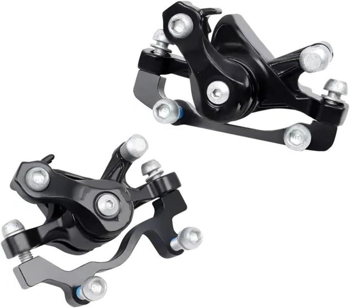 Fiets Schijfrem - Remklauw Scooter - Veilig Fietsen - Mechanisch Draad Trek - A-stijl 75mm - Zwart