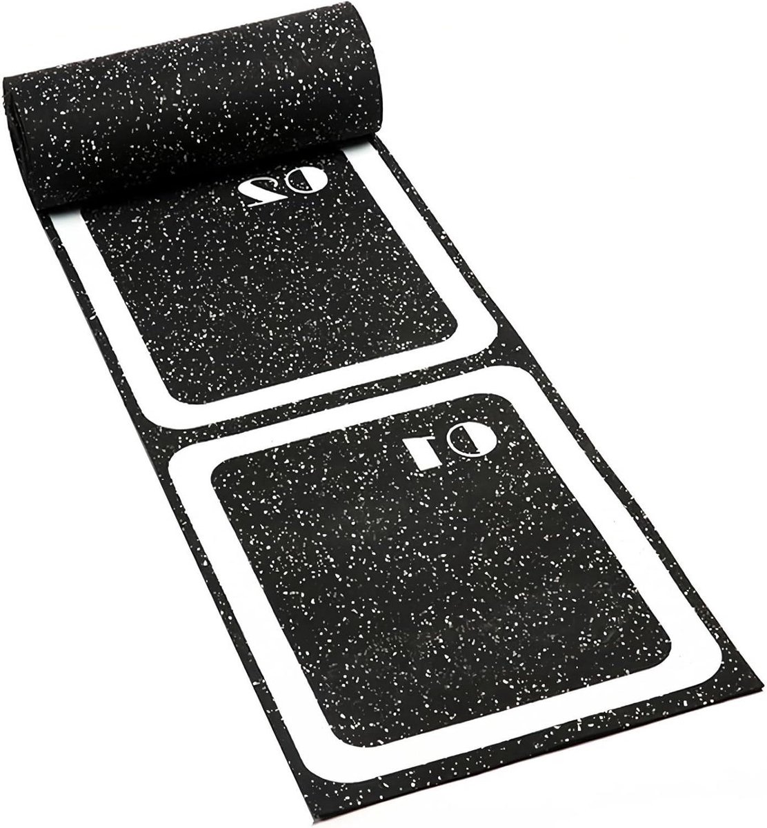 Trainingsladder Rubber - Agility Ladder - Voetbal Training - Antislip Oppervlak - 4.5 Meter - Zwart Wit