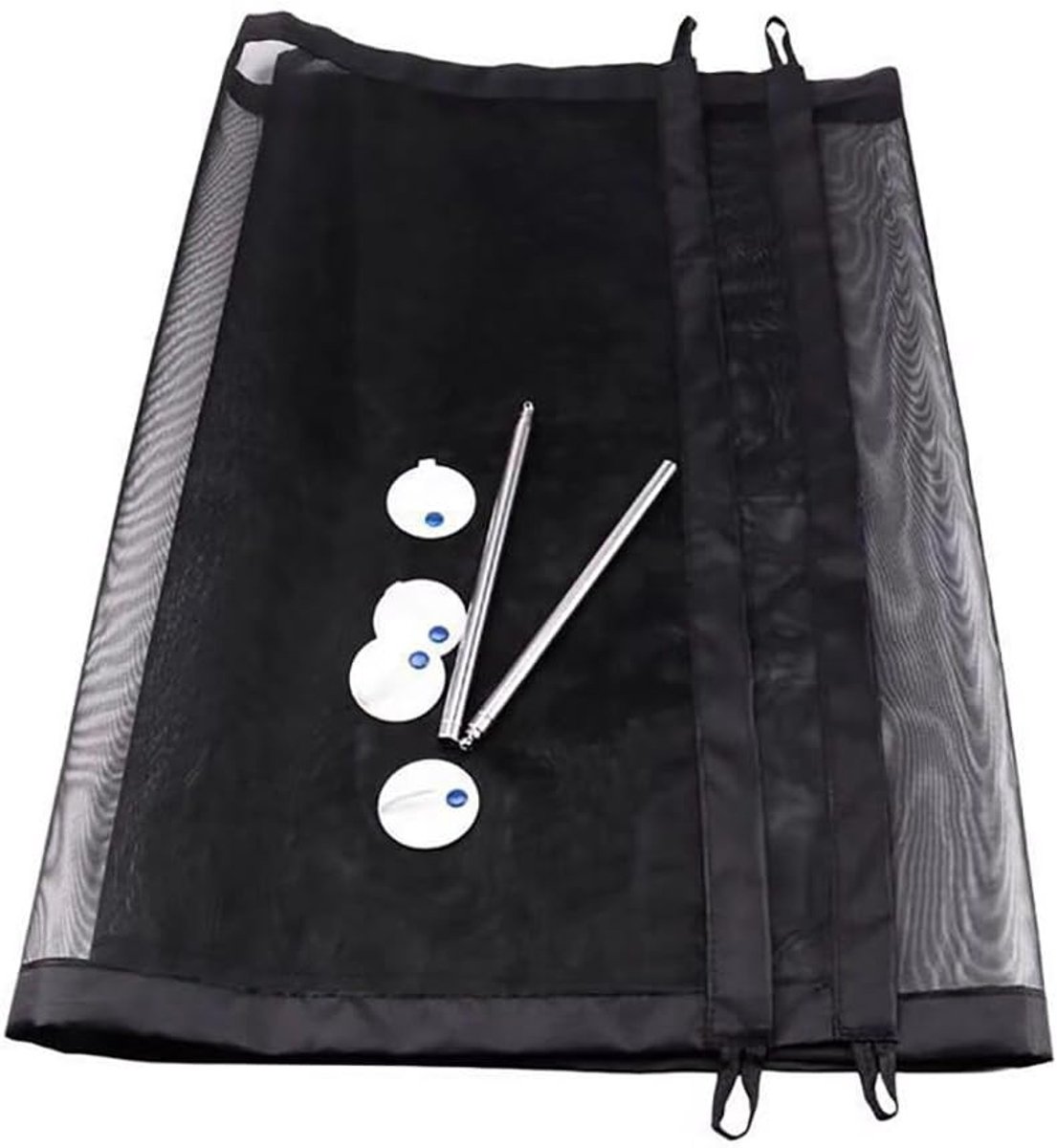 Veilige Opvouwbare Hek voor Huisdieren en Baby's, Mesh Traphekje voor Deur en Hal, Zwart 180x72cm, Dierbeveiliging, Kindveiligheid, Multifunctioneel Hek
