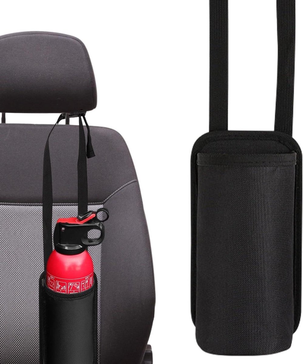 Brandblusser Opbergtas - Autohouder Organizer - Veilige Auto Rit - Snel Toegankelijk - Verkrijgbaar in 3 Maten - Zwart