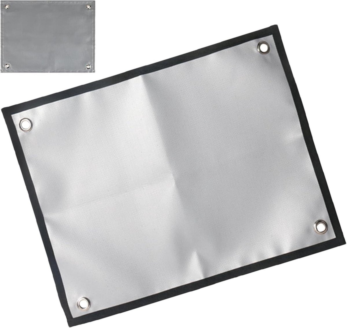 Vuurkorf Mat - Beschermingsmat - Buiten Koken - Vetbestendig - 35x46 cm - Zwart