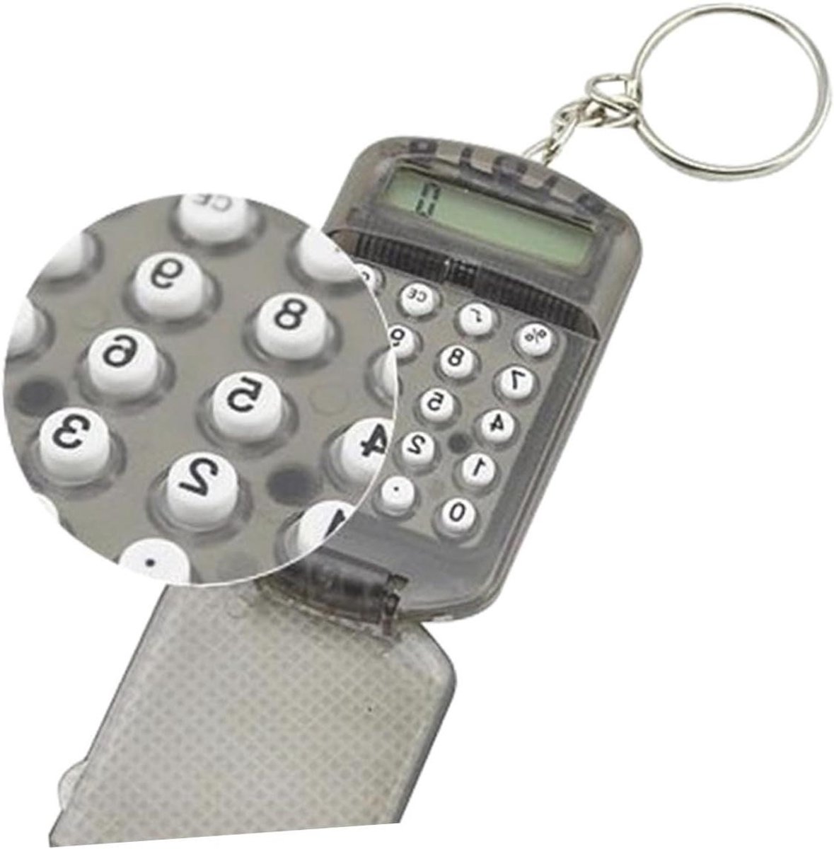 Rekenmachine Kinderen - Sleutelhanger Rekenmachine - School Gebruik - Compact Lichtgewicht - 3 Stuks - Willekeurige Kleur