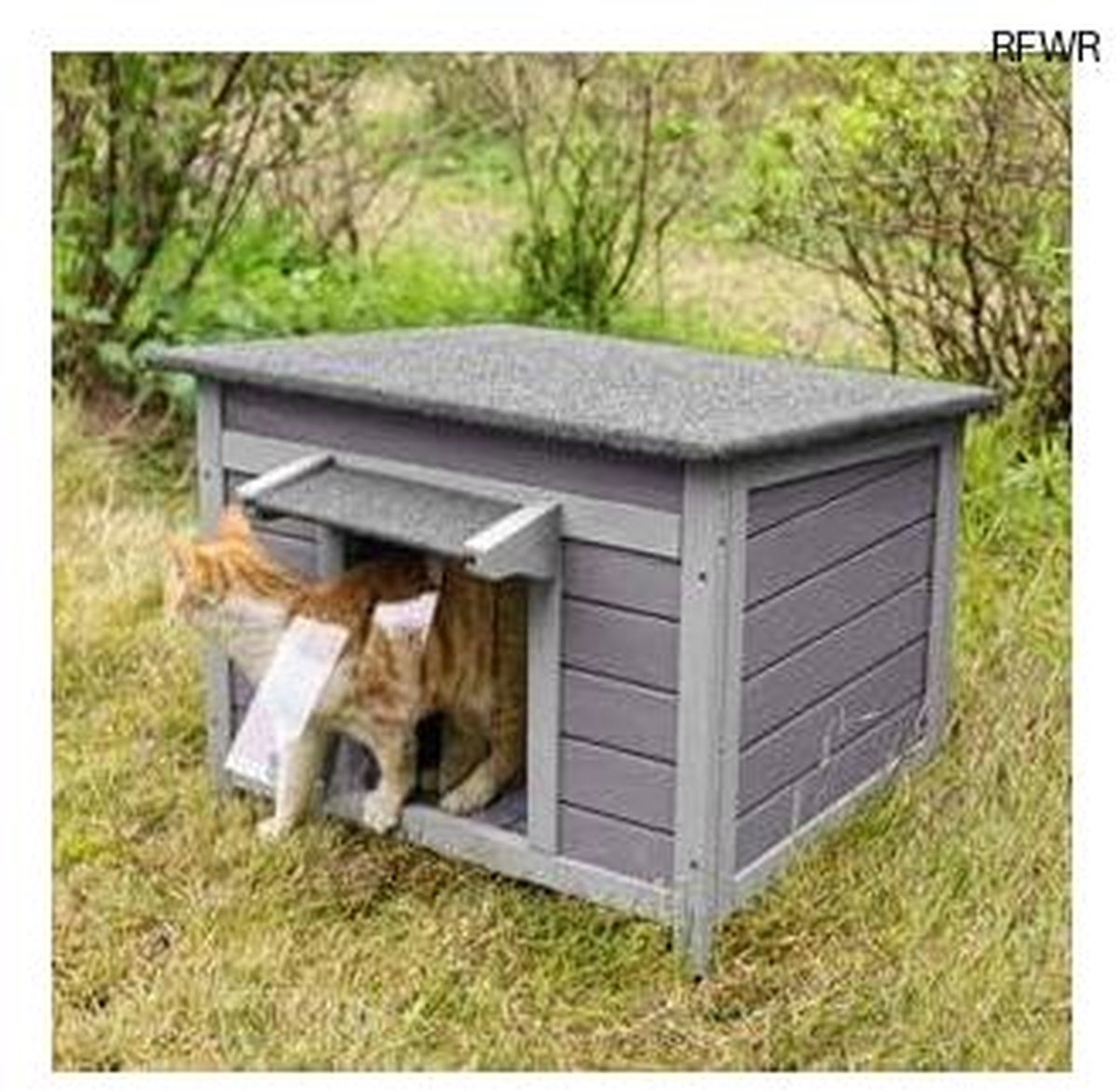 Wilde kattenhuis en konijnenhok voor binnen en buiten, waterdicht, geschikt voor honden en kleine dieren