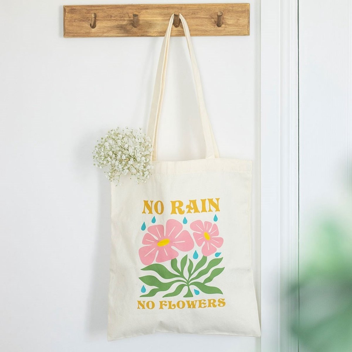 Something Different - No Rain, No Flowers Tote bag - Multicolours