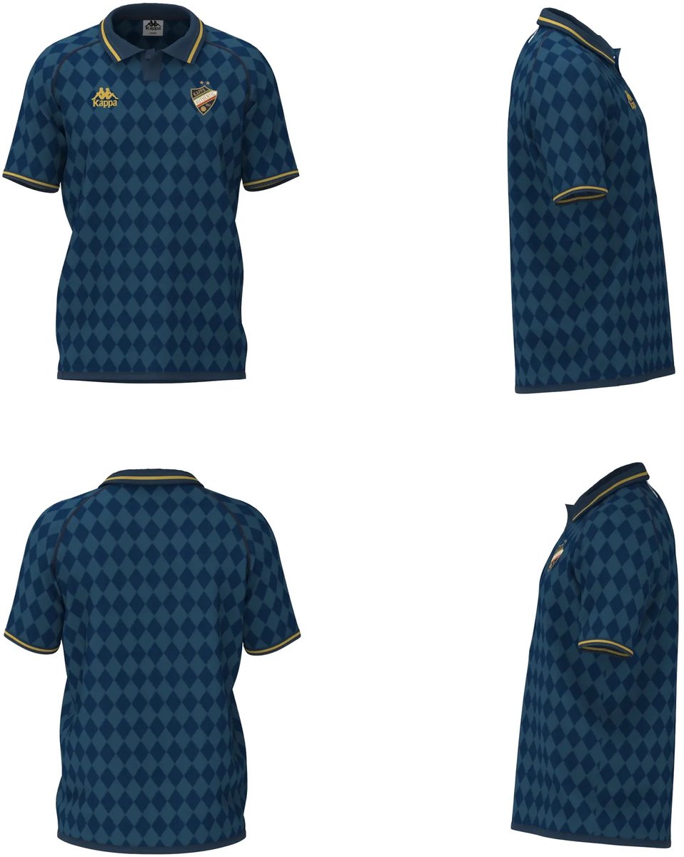 T-shirt Kappa Authentic Nekoda Blauw