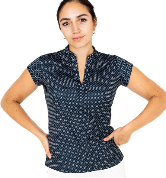 Func Factory dames Top Sky donkerblauw/wit maat 40 van Func Factory — afbeelding 4