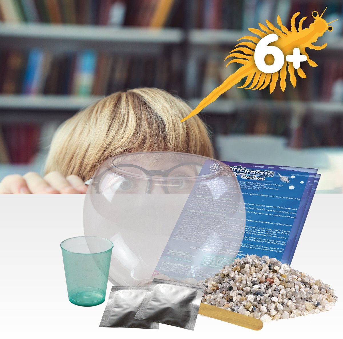 Science4you Jurassic Creatures voor kinderen 6+ - Kweek prehistorische zeedieren met je Triops-kit, inclusief klein aquarium, Creëer een ecosysteem met zeedraken, Science Kits voor kinderen — cadeau in Spellen & Speelgoed - foto 5