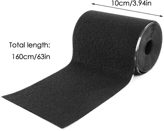 Tent Reparatie Tape - Kledingreparatie Waterdicht - Snelle Herstelreparaties - Zelfklevend Scheurvast - 100 mm x 16 meter - Zwart van Merkloos — afbeelding 4