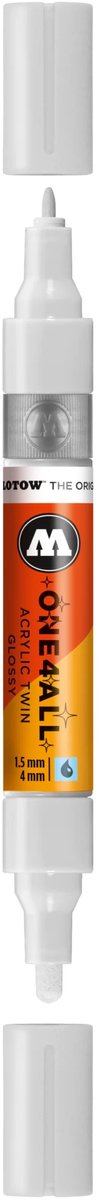 Molotow One4All Twin Marker - Glanzend Wit - Glossy White
