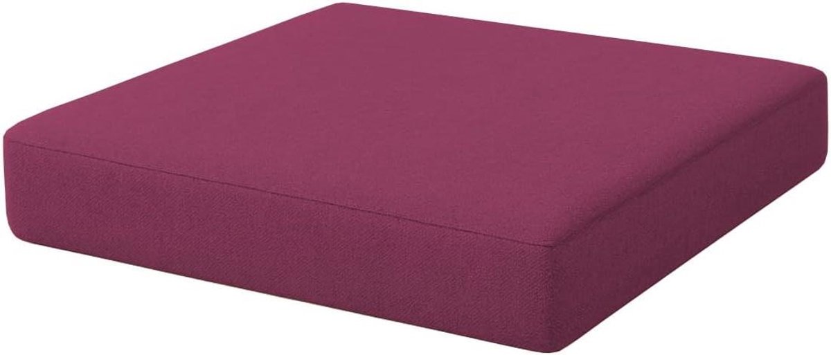 Loungekussen - Zitkussen Tuinkussen - Terras Ontspannen - Oeko-Tex Gecertificeerd - 60x60x10 cm - Violet