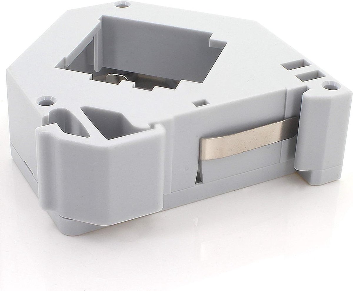 DIN-railadapter Keystone - Netwerk adapter module - Netwerkbekabeling monteren - Met aardingsveer - 35 mm DIN-rail - Wit
