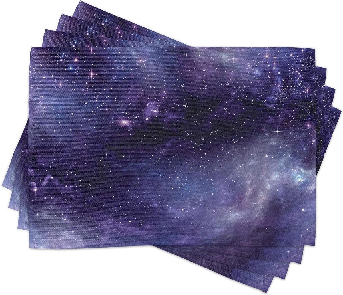 Placemats Set - Tafelonderleggers - Eettafel Dekken - Levendige Kleuren - 30 cm x 45 cm - Indigo