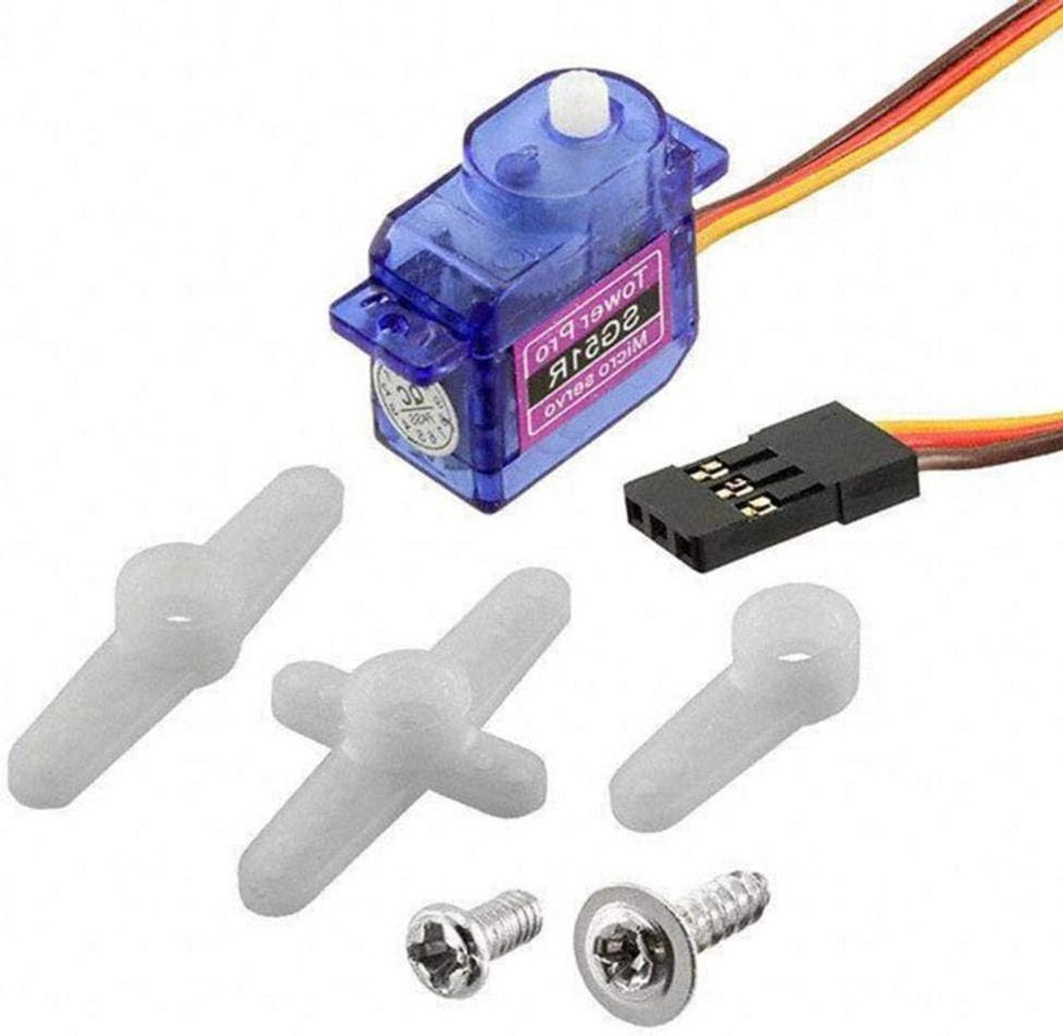 Micro Servomotor - Kleine Motor - Robotica Projecten - Compact Formaat - 25 x 23 x 13 mm - Niet gespecificeerd