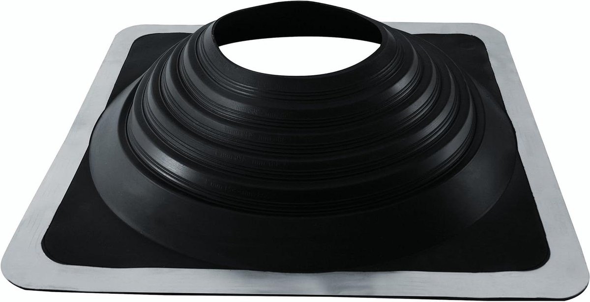 Dakdoorvoer Afdichtingsflens - Kabelpijpdoorvoer Flens - Daken Afdichten - Flexibel EPDM Materiaal - 241 mm - 521 mm - Zwart