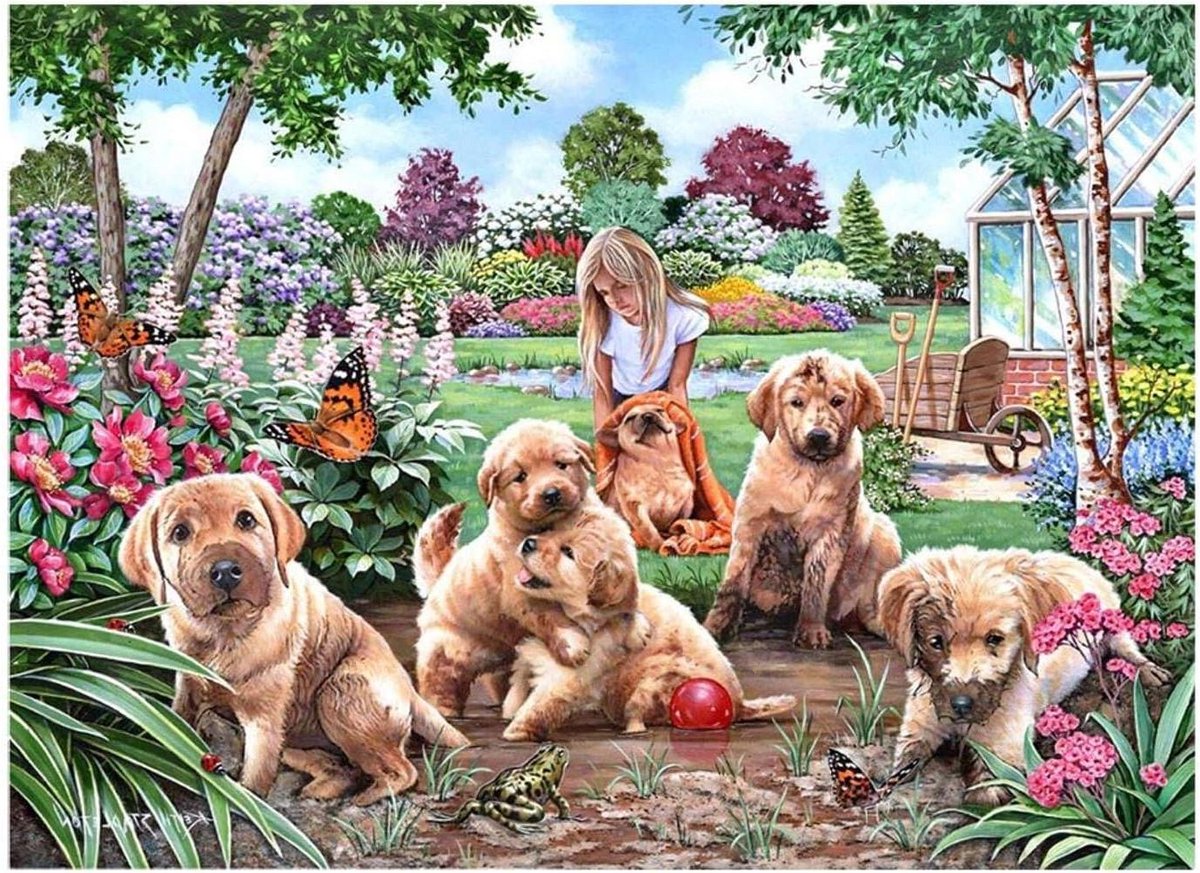 Legpuzzel 500 Stukken - Grote Puzzel Dieren - Ontspannen Thuis - Uniek Gevormde Stukjes - 48 x 69 cm - Meerkleurig