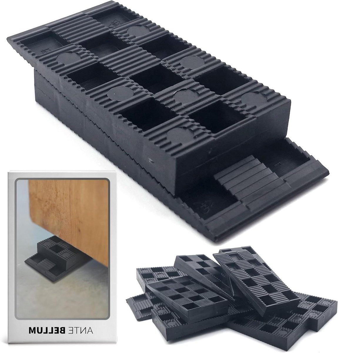 Kunststof Afstandhouders - Montagewiggen Wiggen - Effectieve Montage - Onbreekbaar Ver Ponderbaar - 94 x 43 x 14 mm
