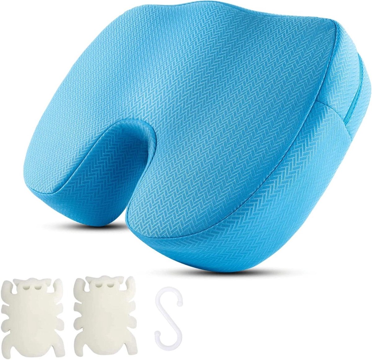 Gewogen Badzitje - Badkussen Verhoger - Comfortabel Baden - 5 Verzwaarde Secties - 35 x 30 x 12 cm - Grijs