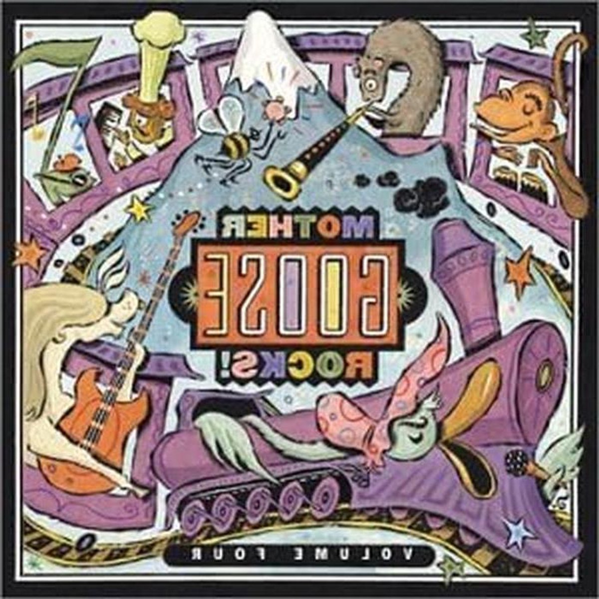 Mother Goose Rocks - Kindermuziek CD - Muziek luisteren - Bekende kinderliedjes - 14 cm - Niet van toepassing