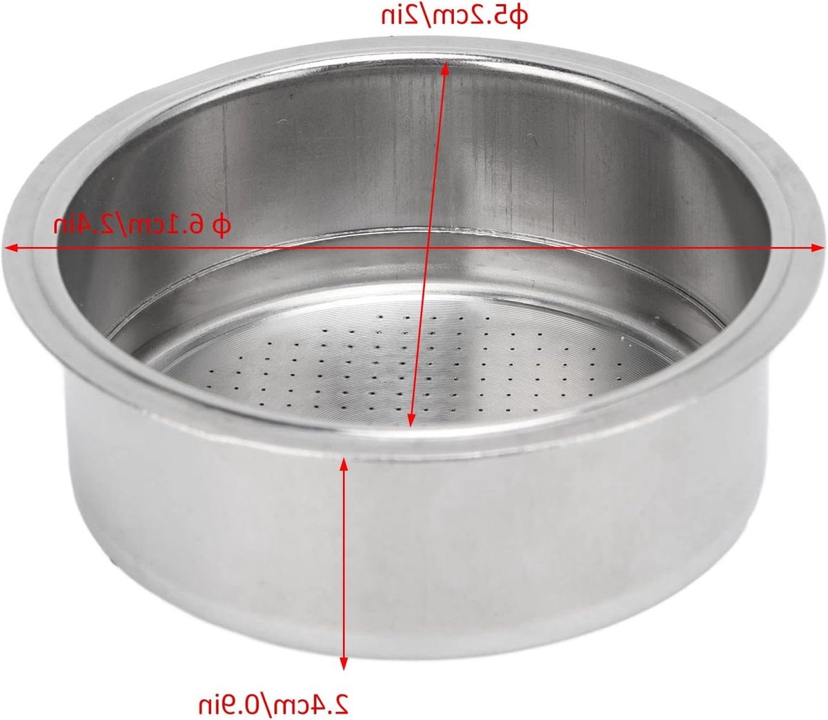 2-kops 51mm Koffiefilter met Druk voor een Perfecte Espresso en Koffiezetapparaat