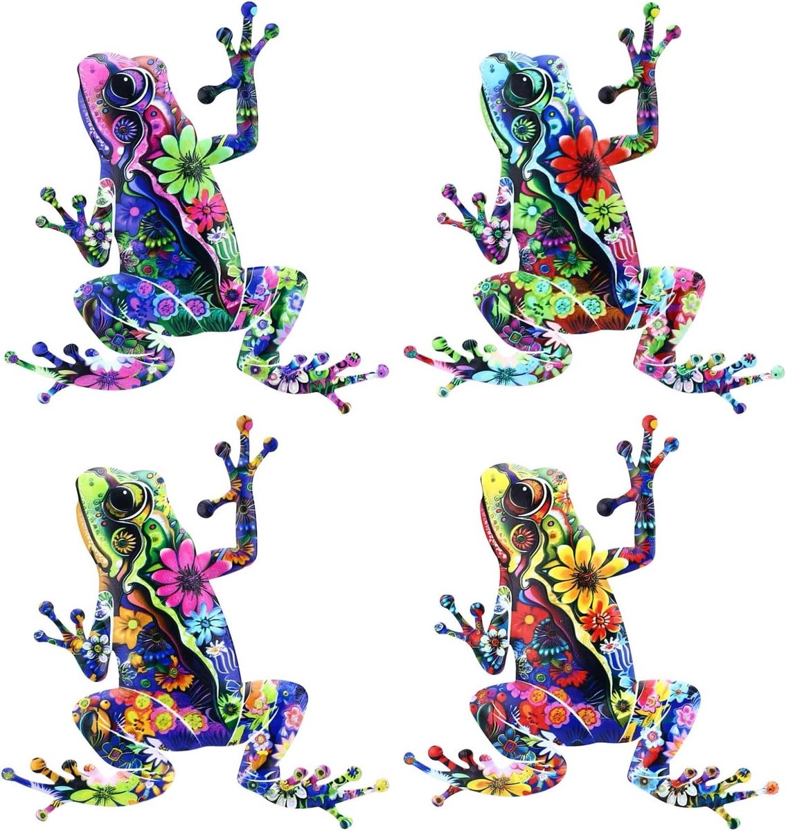 Frog Wanddecoratie voor Buiten, Decoratieve Kikker Beelden, Tuinaccessoires en Tuindecoraties voor een Speelse Sfeer