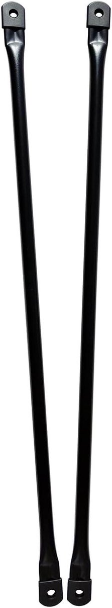Schommel Vervangingsstangen - Reservearmen Schommel - Schommel Repareren - Metalen Ronde Staven - 78.5 cm - Mat Zwart