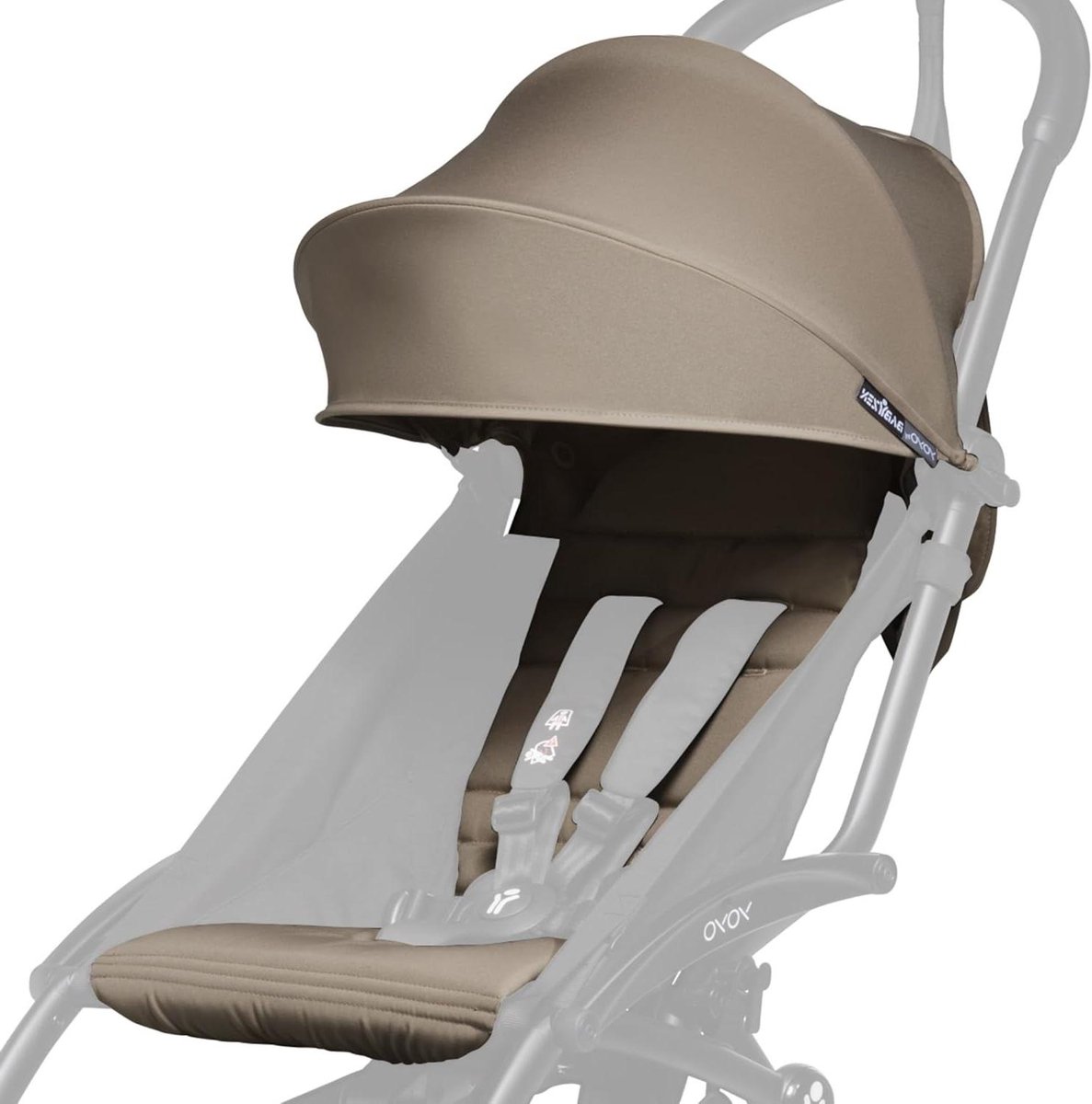 Kinderwagen Kleurenset - Kinderwagen Accessoires - Reizen met baby - Compact opvouwbaar - Tot 22 kg - Taupe