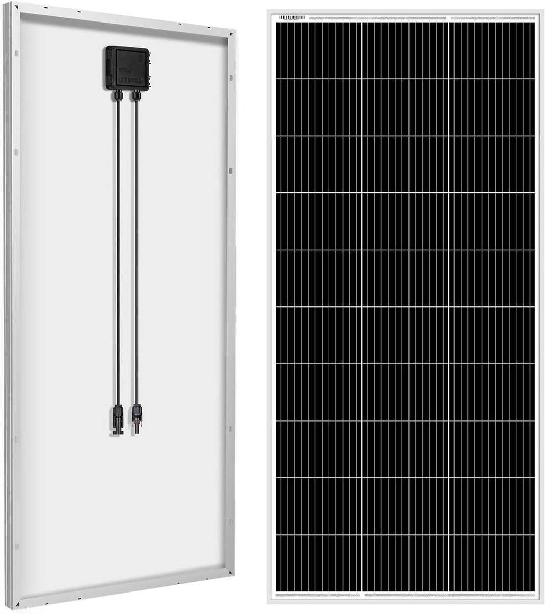 Zonnepaneel - Zonne-energie paneel - Energie opwekken buiten - Monokristallijn ontwerp - 200 Watt - Zwart