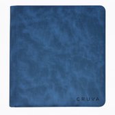 Cruva TCG Toploader Binder 4-Pocket Blauw – Geschikt voor 112 Toploaders – Premium Verzamelmap voor Pokémon, One Piece & Trading Cards – Stevige Bescherming