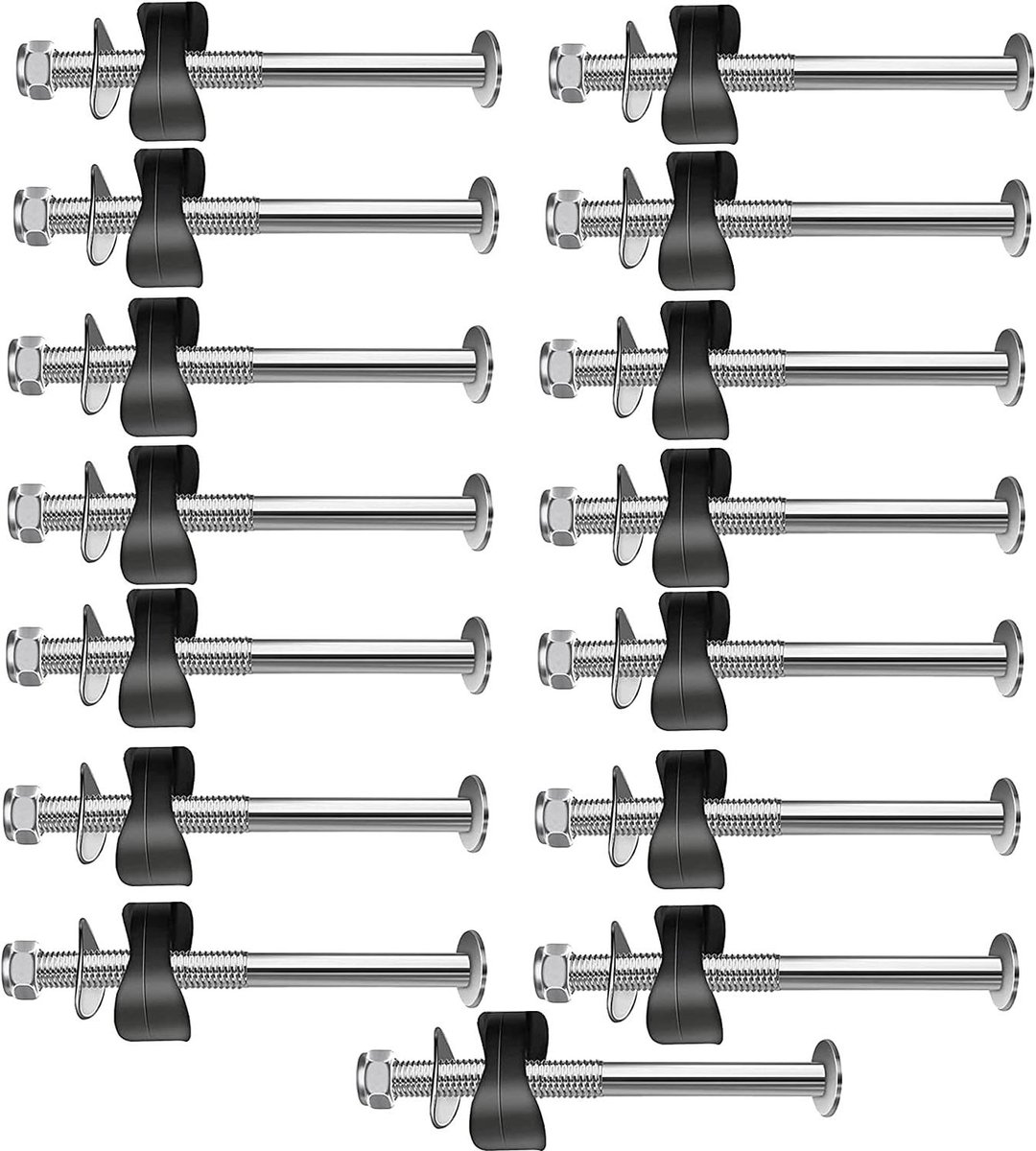 Trampoline Schroeven - Vervangingsonderdelen Trampoline - Trampoline Stabiliseren - Corrosiebestendig Gegalvaniseerd Staal - 77 mm Lengte - Zilver