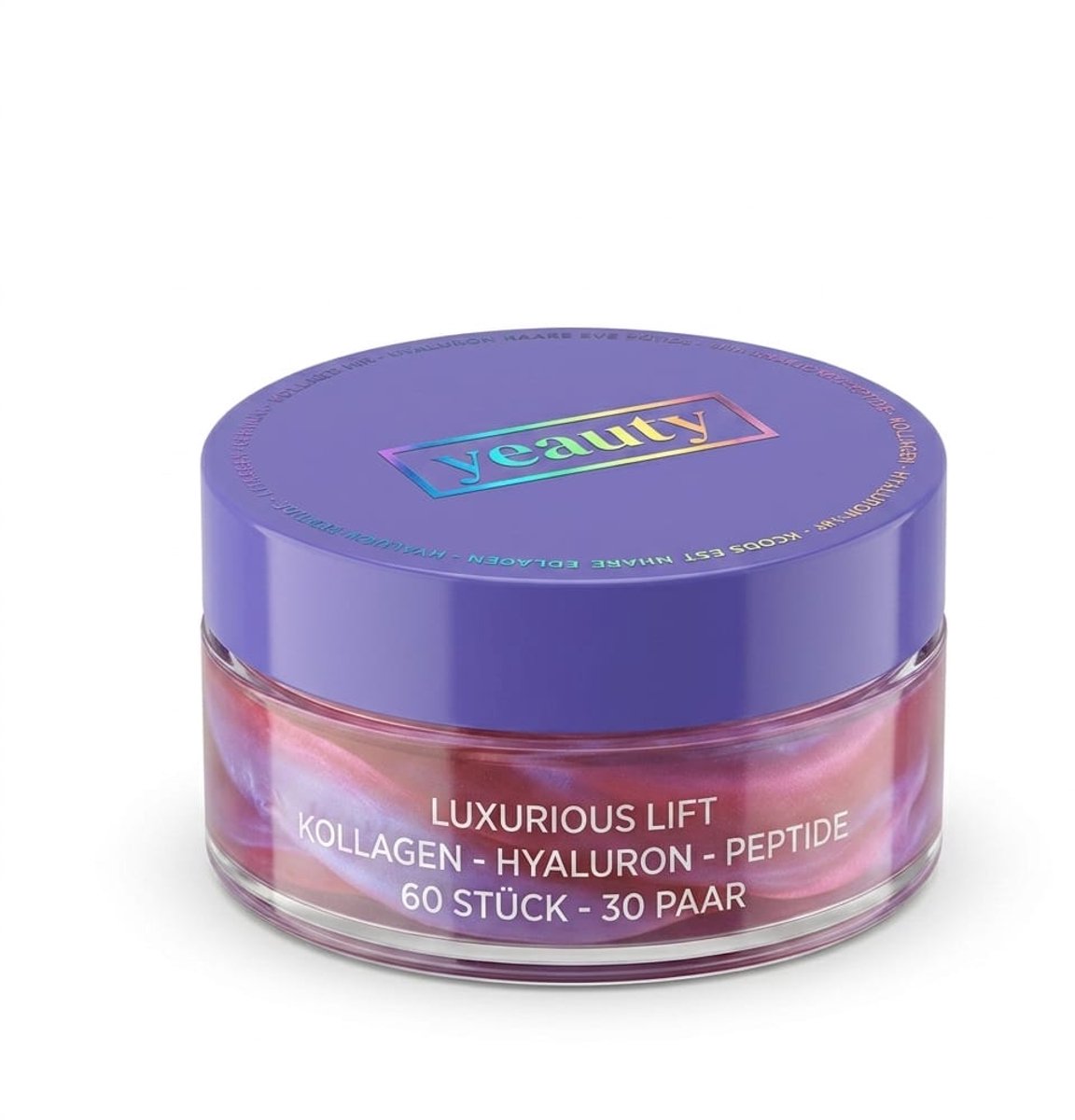 YEAUTY Luxurious Lift Oogmasker - 60 stuks - Met Collageen, Hyaluron & Peptiden - Tegen Rimpels & Wallen - 30 Paar Oogpads