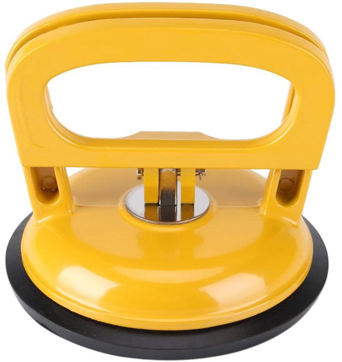 Zuignap Glaslifter - Deuktrekker Verhuizer - Materiaal Verplaatsen - Aluminium Legering Pad - Diameter 123mm - Geel