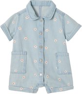 Vertbaudet Denim combishort babymeisjes