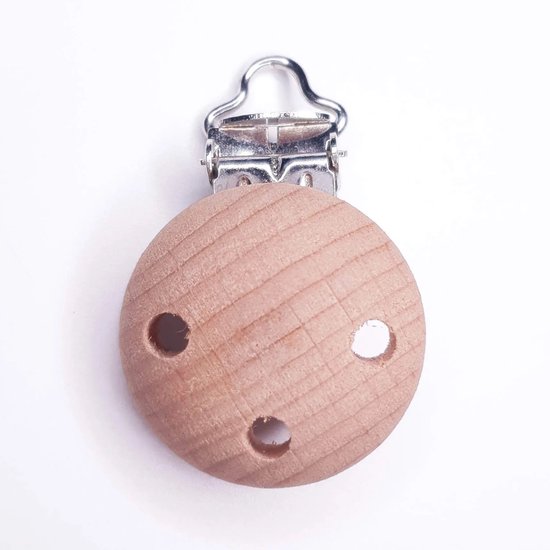Houten Speenkoord Clip - Kleur: Hout (naturel) - 10 Stuks - Inclusief Verzendkosten — afbeelding 3