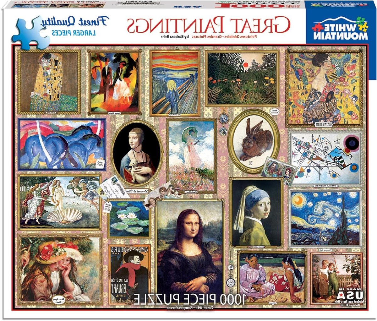 Legpuzzel 1000 stukjes - Kunstpuzzel Meesterwerken - Ontspannen Tijdverdrijf - Grote Kunst Collectie - 690mm x 510mm - Multicolor