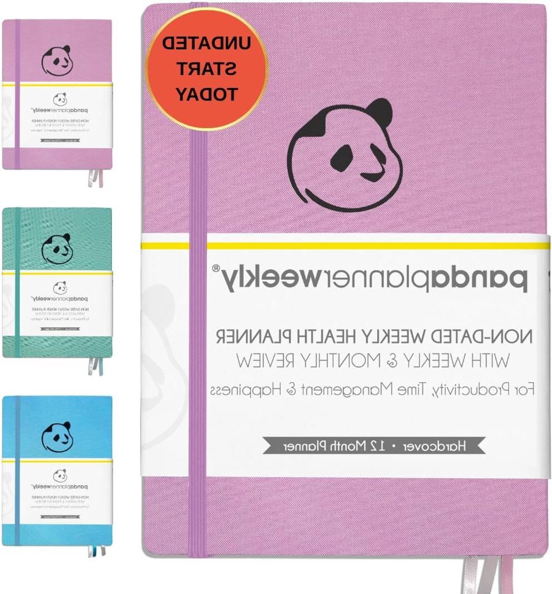 Wekelijkse Planner - Agenda Dagboek - Welzijn Verbeteren - Ongedateerde Pagina's - 85 x 11 inch - Roze
