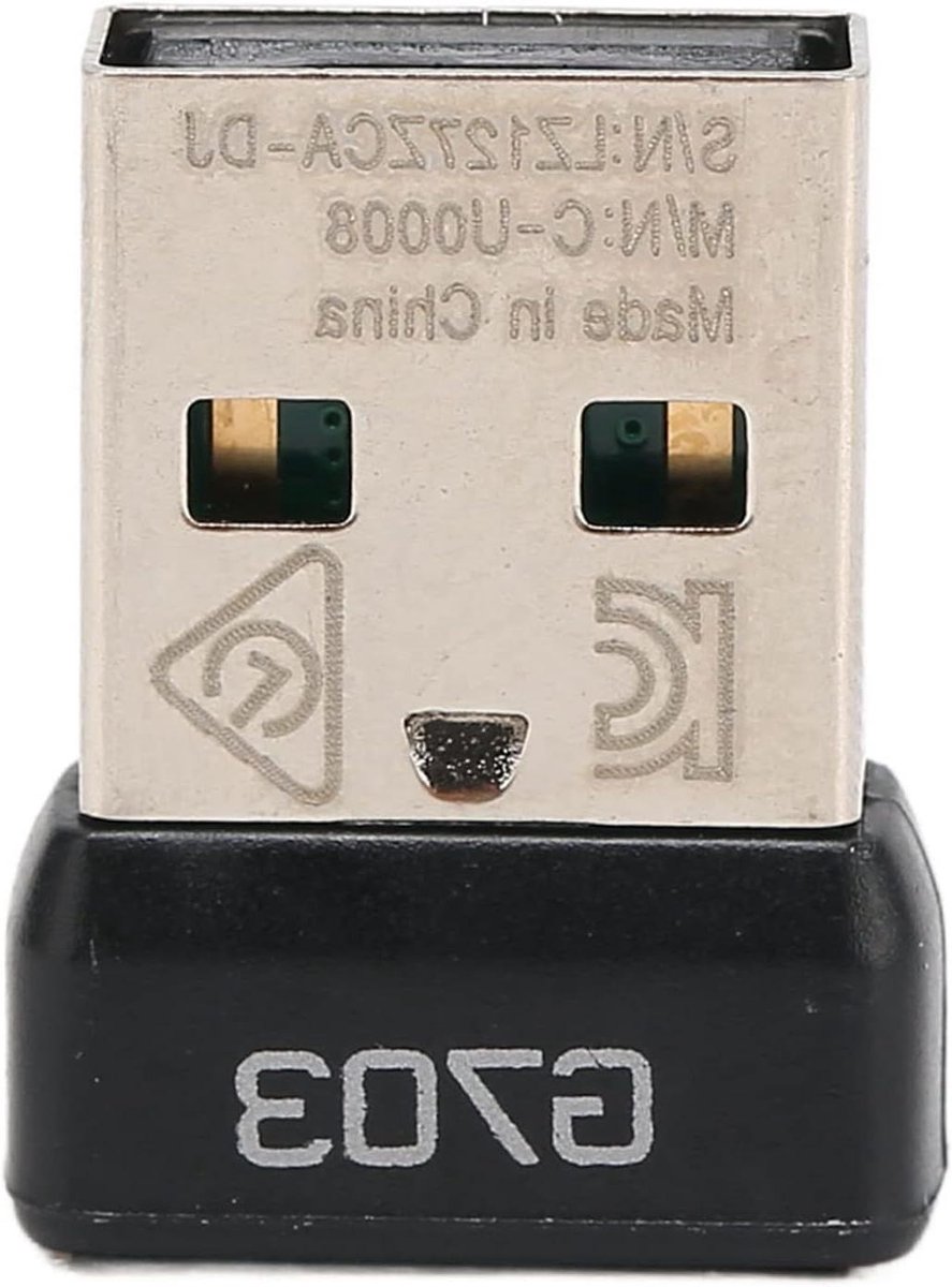 USB Muis Ontvanger - Draadloze Adapter - Muis Verbinding - 2.4GHz Technologie - 30 g - Zwart