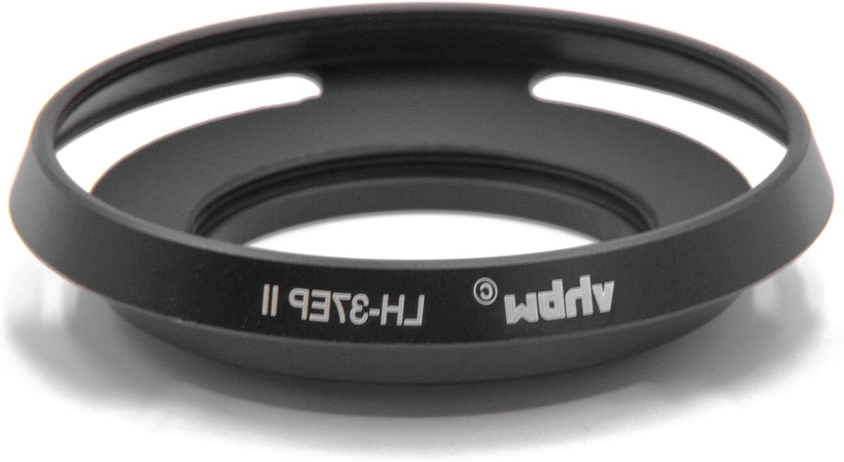 Lenskap - Zonnekap Camera - Strooilicht Verminderen - Metaal Rond Ontwerp - 37 mm - Zwart
