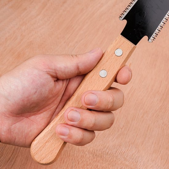 Kleine handzaag - Precisiezaag 150 mm, dubbele tanden, snelle spaanafvoer — afbeelding 4