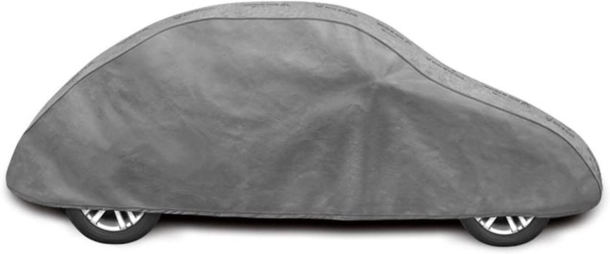 Autoafdekking Waterdicht Extra Sterk - Autohoes Garagezeil - Bescherming Tegen Weer - Meerlaags Waterdicht Membraan - L 410-430 cm - Grijs