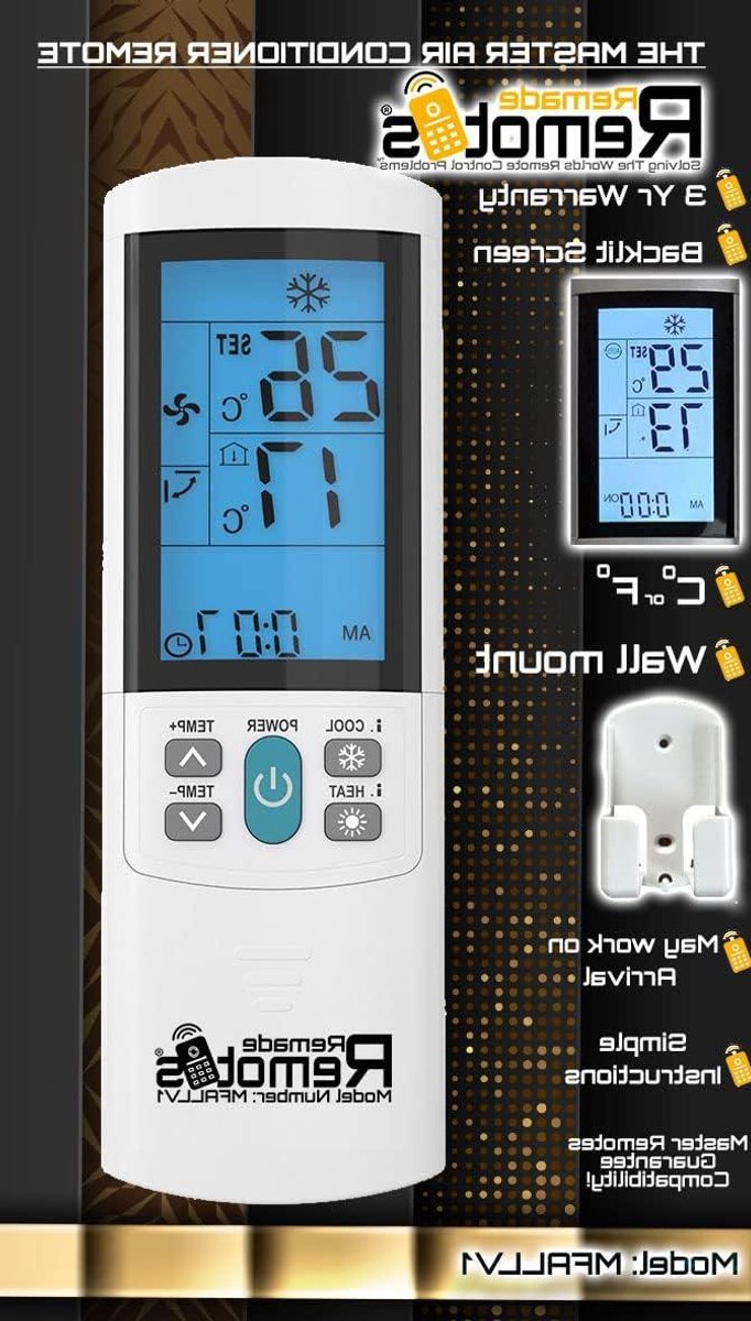 Airconditioner Afstandsbediening - Universele AC Controller - Klimaatregeling Thuis - Ingebouwde Thermometer - 10 Meter Bereik - Wit