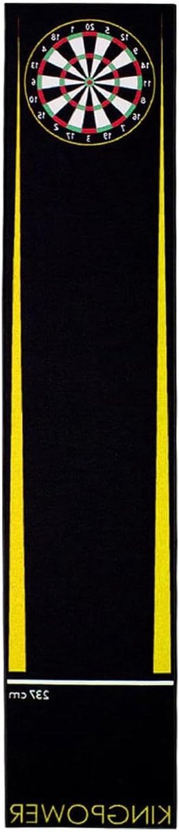 Dartmat - Vloerbeschermer Afstand - Dartspel Beschermen - Oche Afstand Markering - 290 x 60 cm - Design 14
