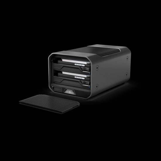 G-RAID® PROJECT 2 16TB, High-Capacity 2-Bay hardware RAID, Thunderbolt™ 3, USB-C, 7200RPM Ultrastar® Harde Schijf (HDD), tot 510MB/s schrijven. JBOD – Desktop RAID — afbeelding 2