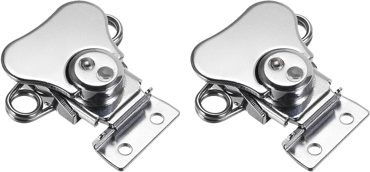 Vlinderdraaisluiting - Toggle klemmen - Koffers sluiten - Veerbelast ontwerp - 42 mm - Zilver
