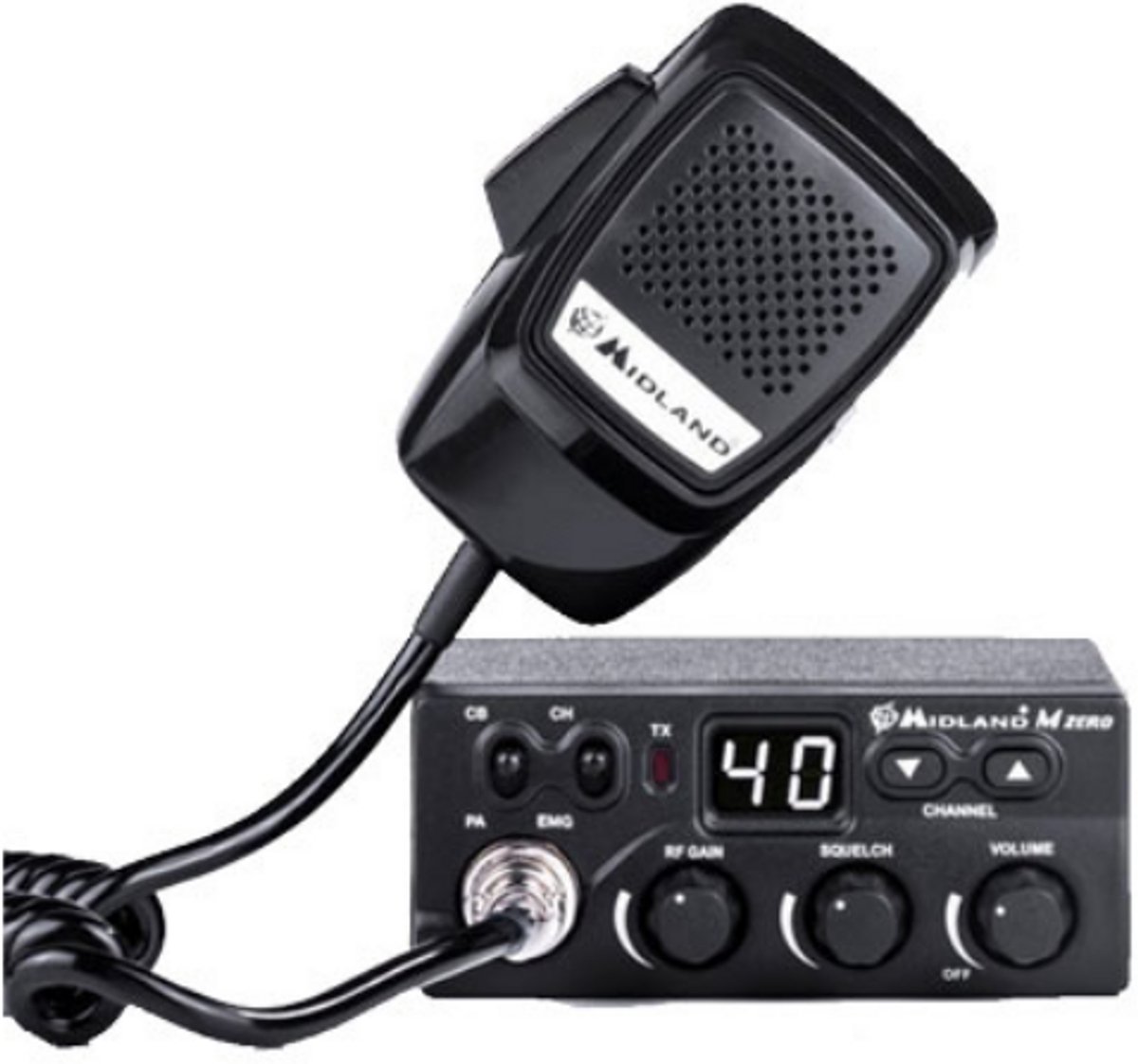 Product Midland Mzero Plus 27mc CB tranceiver met CBM516 antenne