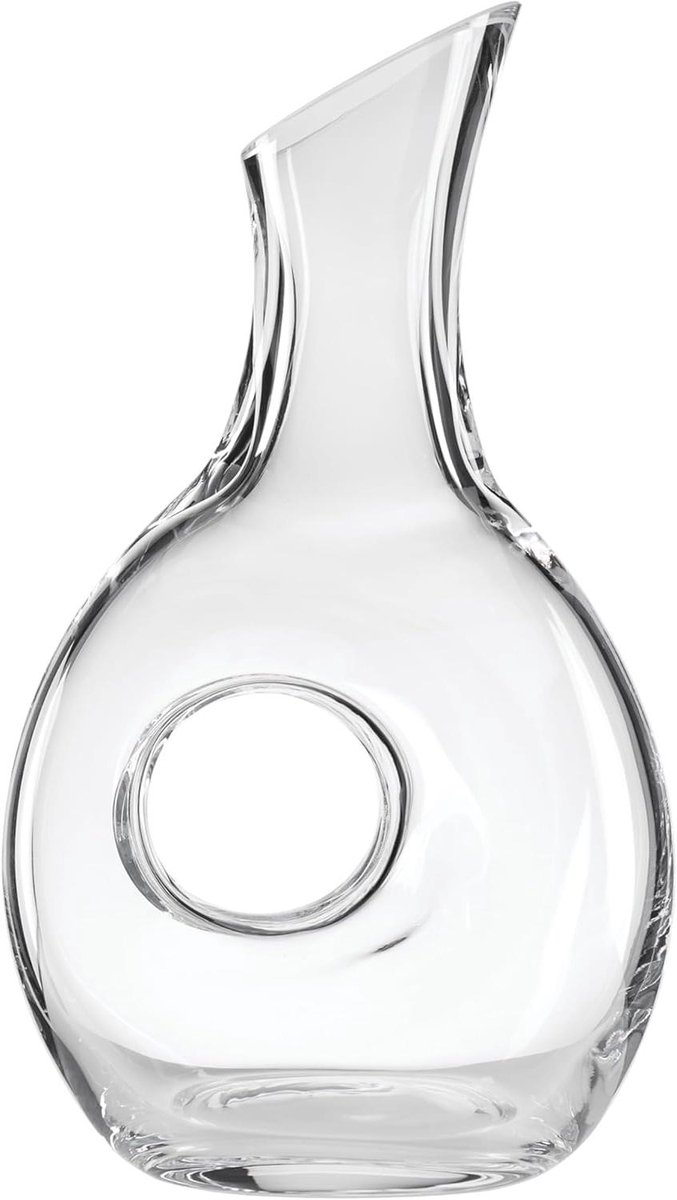Wijnkaraf Rond - Decanteer Karaf - Wijn Beluchten - Breekbestendig Glas - 1.2 Liter - Helder