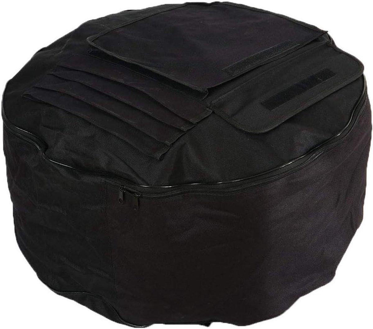 Draagbare Basdrumtas - Zachte Trommeltas - Muziek Transport - Met Accessoirevak - 56 cm - Zwart
